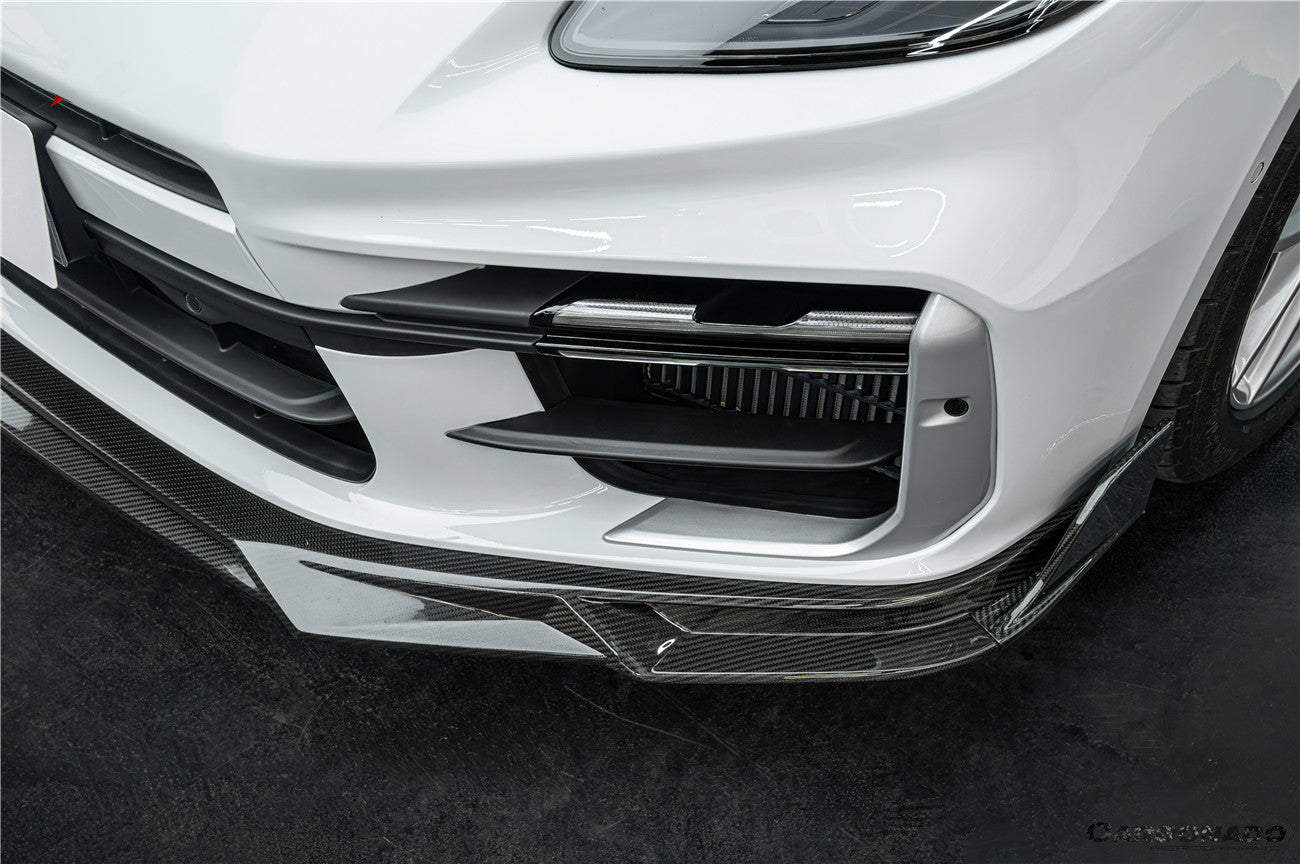 Carbonado 2024-2026 Porsche Panamera 976 KDA Style Autoclave Carbon Fiber Front Lip | Turbo, Turbo s, GTS, Turbo E-Hybrid, Turbo s E-Hybrid