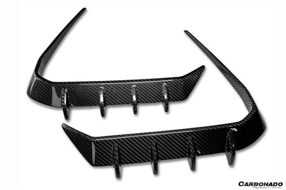 Molduras de ventilación para parachoques delantero de fibra de carbono estilo autoclave BMW X6 G06 AD (modelos 2024 en adelante)