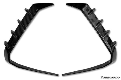 Molduras de ventilación para parachoques delantero de fibra de carbono estilo autoclave BMW X6 G06 AD (modelos 2024 en adelante)