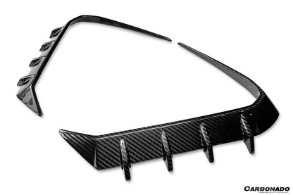 Molduras de ventilación para parachoques delantero de fibra de carbono estilo autoclave BMW X6 G06 AD (modelos 2024 en adelante)