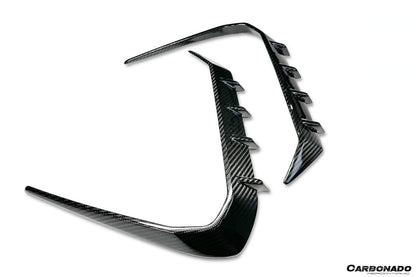 Molduras de ventilación para parachoques delantero de fibra de carbono estilo autoclave BMW X6 G06 AD (modelos 2024 en adelante)