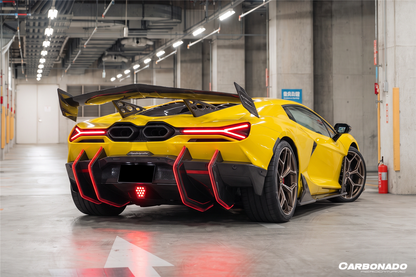 Carbonado Aero BKII Style Autoclave Carbon Fiber Trunk Wing Spoiler | 2024-UP Lamborghini Revuelto