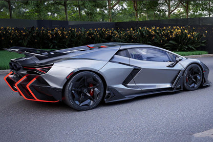 Carbonado Aero 2024 - UP Lamborghini Revuelto BK Style Autoclave Carbon Fiber Side Skirts - 8