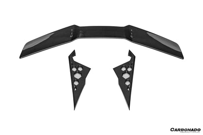 Carbonado Aero 2024 - UP Lamborghini Revuelto BK Style Autoclave Carbon Fiber Trunk Wing Spoiler - 13