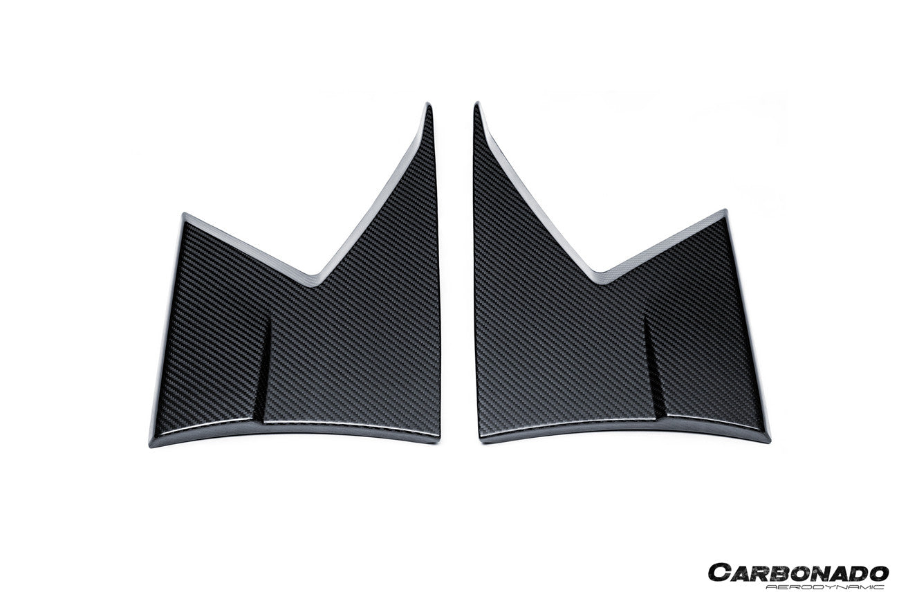 Carbonado MSY Style Autoclave Carbon Fiber Front Bumper Side Splitter | 2024-UP Lamborghini Revuelto