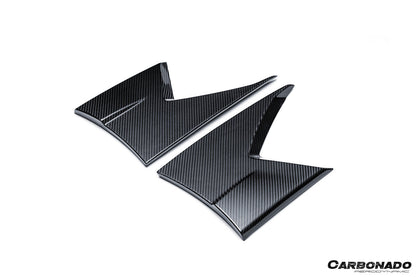 Carbonado MSY Style Autoclave Carbon Fiber Front Bumper Side Splitter | 2024-UP Lamborghini Revuelto