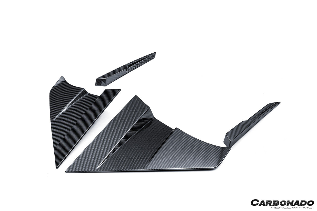 Carbonado MSY Style Autoclave Carbon Fiber Side Skirts Canards | 2024-UP Lamborghini Revuelto