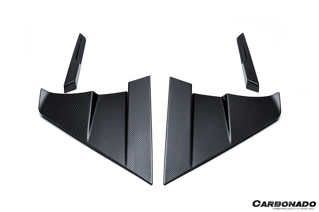 Carbonado MSY Style Autoclave Carbon Fiber Side Skirts Canards | 2024-UP Lamborghini Revuelto