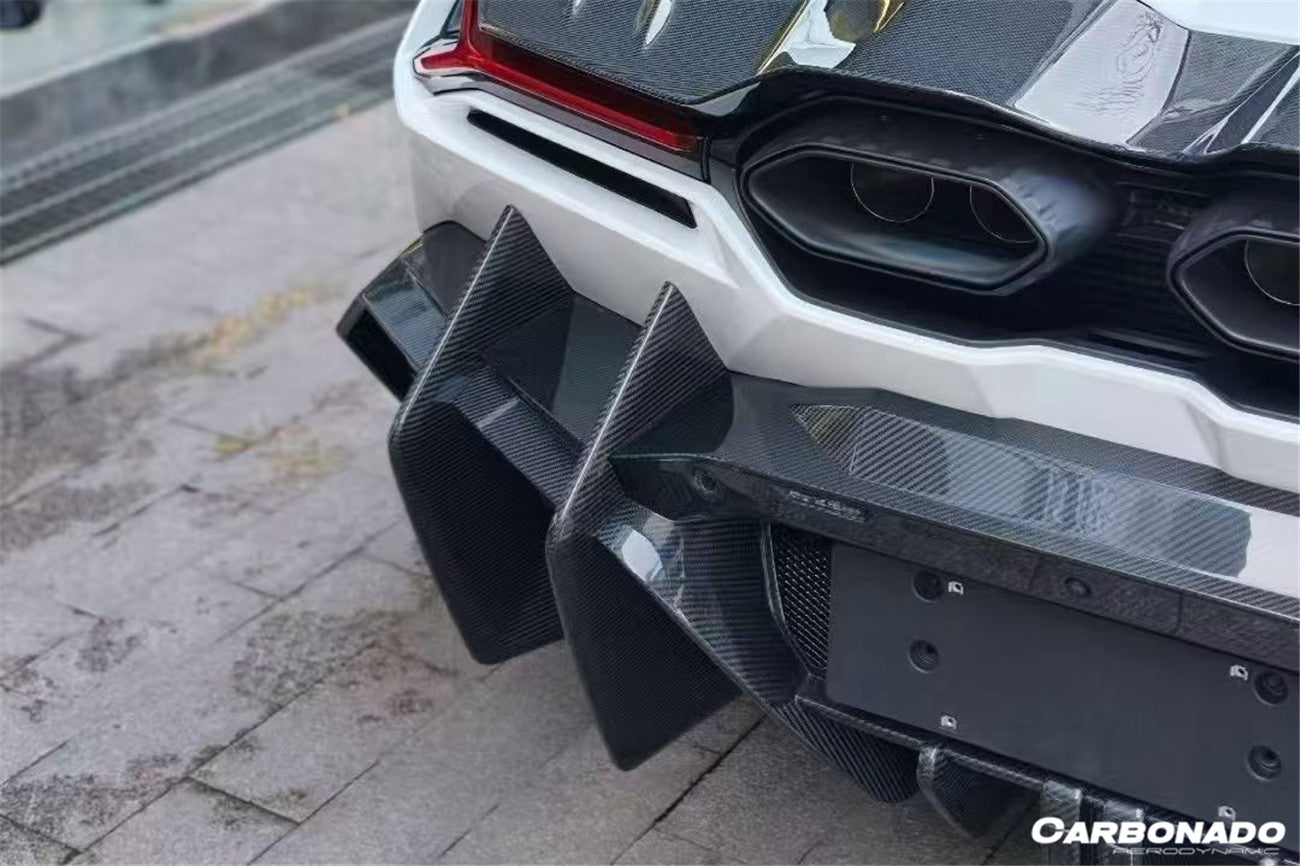 Carbonado MSY Style Autoclave Carbon Fiber Rear Diffuser Lip | 2024-UP Lamborghini Revuelto