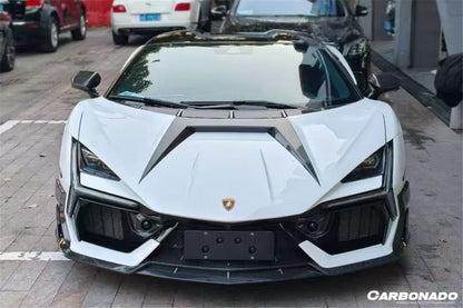 Carbonado OE Style Autoclave Fibra de Carbono Parachoques Delanteros Vant Canards | 2024-UP Lamborghini Revuelto