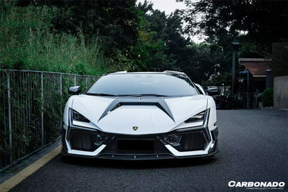 Carbonado OE Style Autoclave Fibra de Carbono Parachoques Delanteros Vant Canards | 2024-UP Lamborghini Revuelto