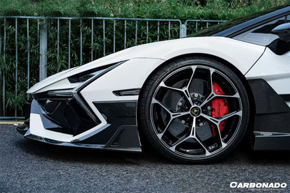 Carbonado OE Style Autoclave Fibra de Carbono Parachoques Delanteros Vant Canards | 2024-UP Lamborghini Revuelto