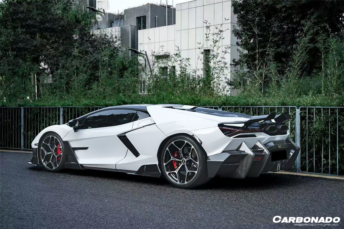 Carbonado MSY Style Autoclave Carbon Fiber Rear Diffuser Lip | 2024-UP Lamborghini Revuelto