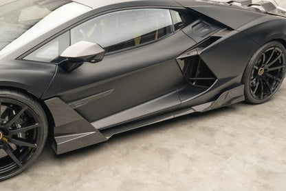 Carbonado MSY Style Autoclave Carbon Fiber Side Skirts Canards | 2024-UP Lamborghini Revuelto