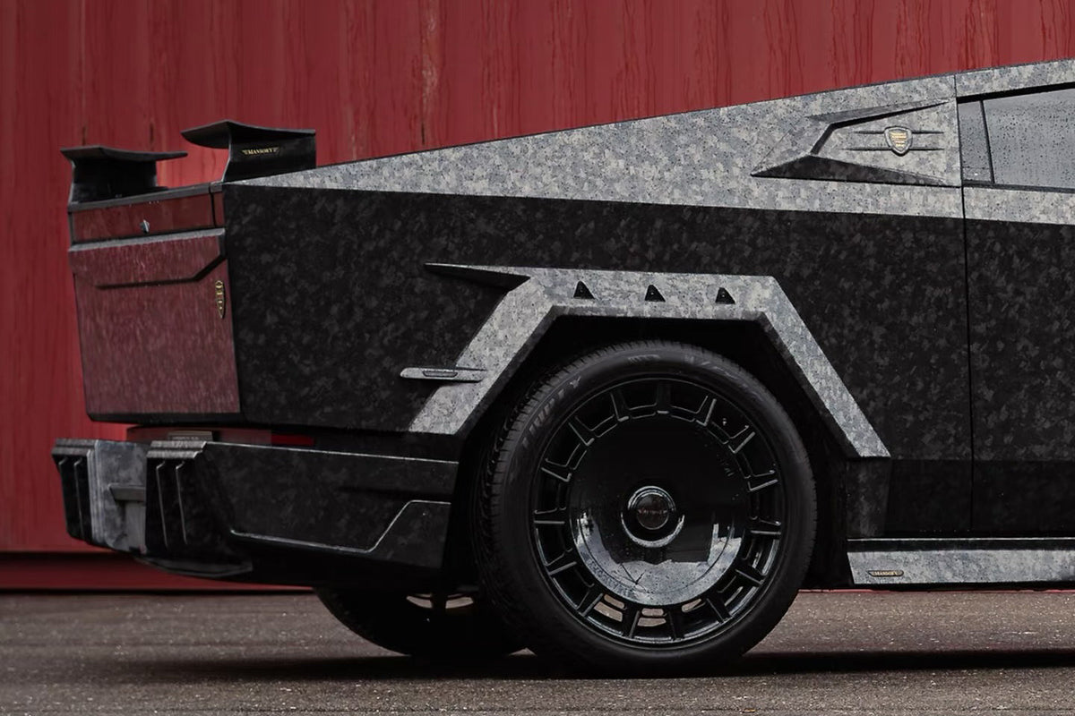 2024-UP Tesla Cybertruck Autoclave Carbon Fiber Trunk Wing Spoiler Carbonado (MSY) Fits: AWD, RWD (DRYCFCT-MIW-MSY-W)
