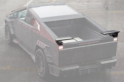 2024-UP Tesla Cybertruck Autoclave Carbon Fiber Trunk Wing Spoiler Carbonado (MSY) Fits: AWD, RWD (DRYCFCT-MIW-MSY-W)