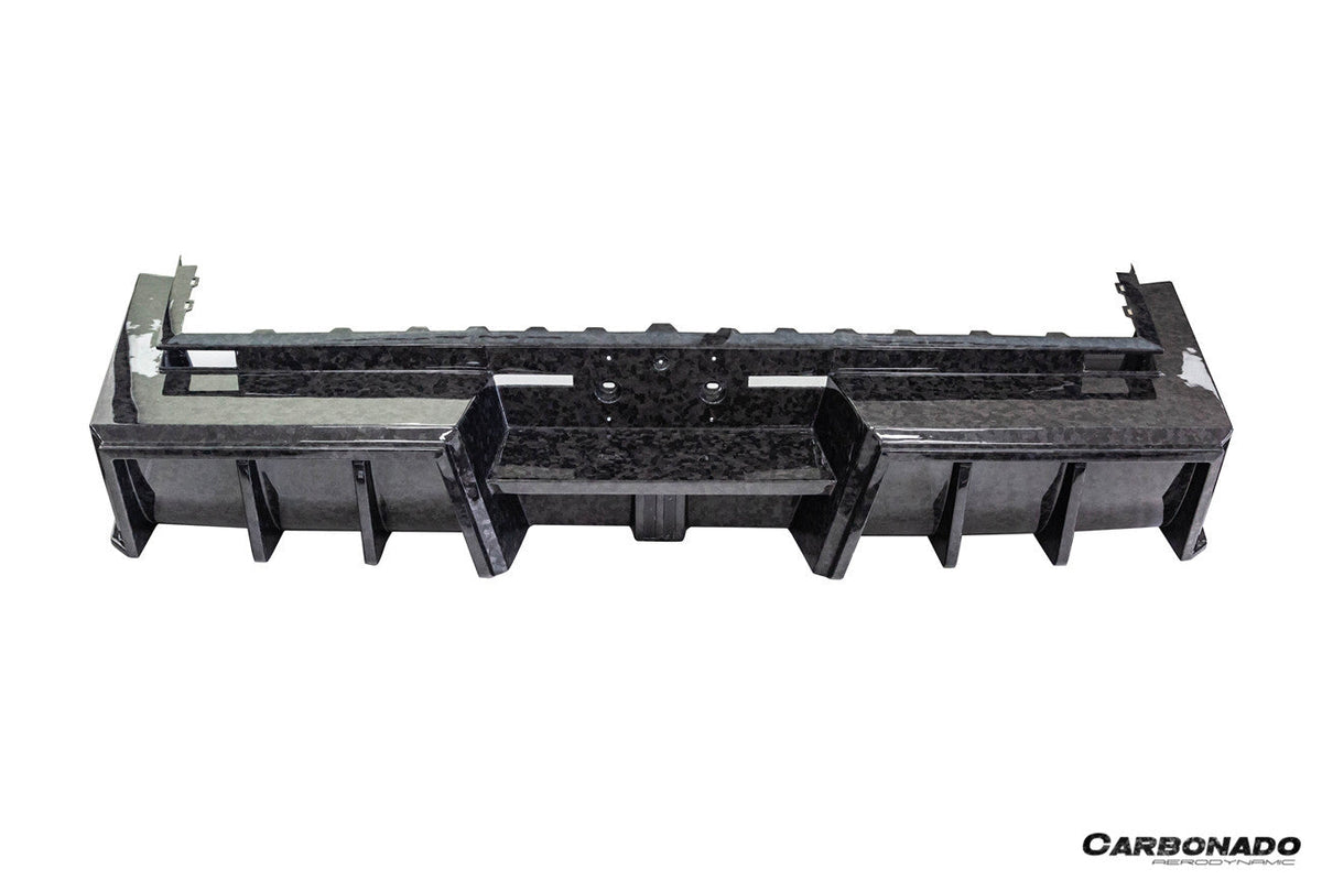 2024-UP Tesla Cybertruck Autoclave Carbon Fiber Rear Bumper Carbonado (MSY) Fits: AWD, RWD (DRYCFCT-MIW-MSY-RB)