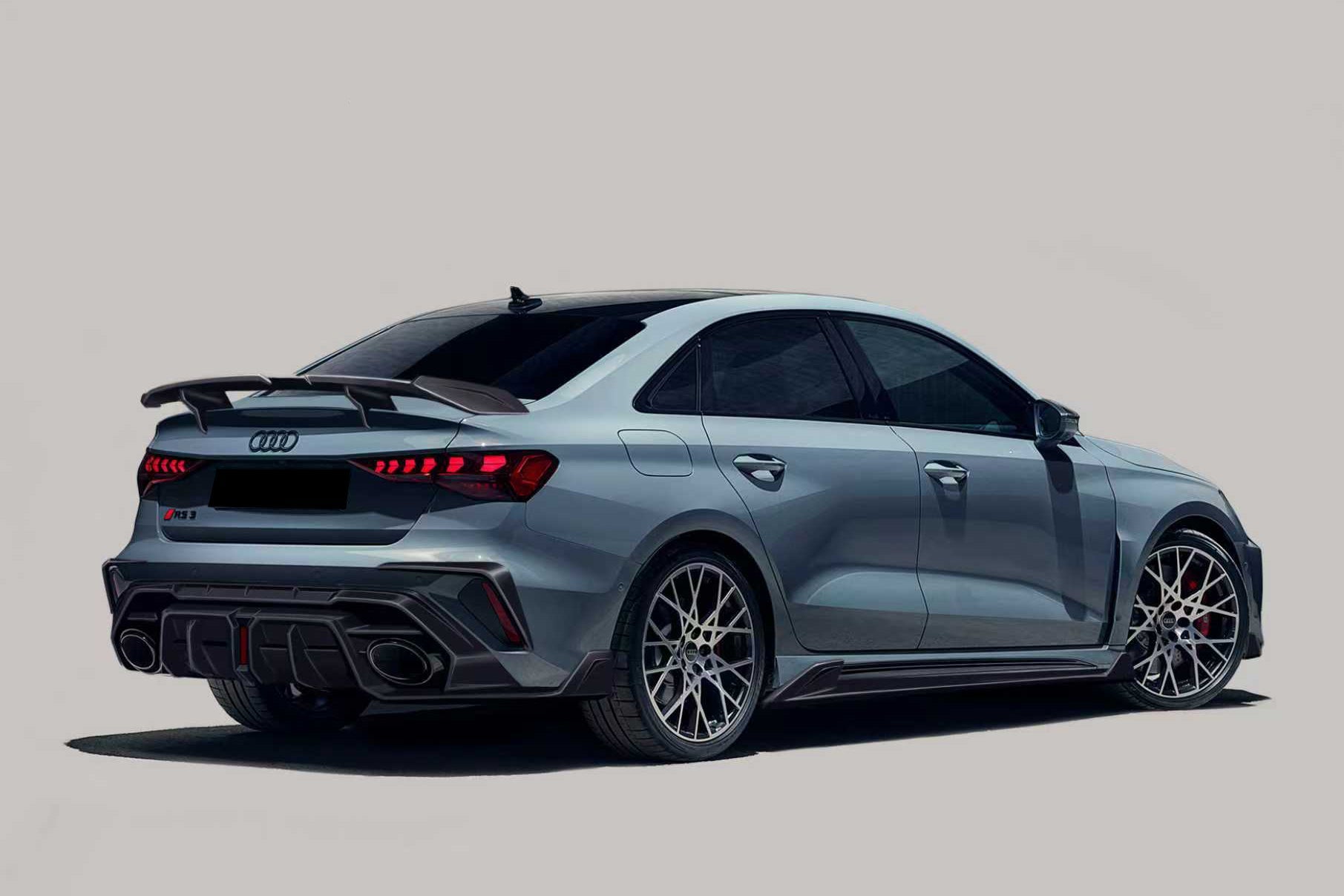 Carbonado 2025-UP Audi RS3 8Y.5 Sedan AD Style Autoclave Carbon Fiber Rear Diffuser