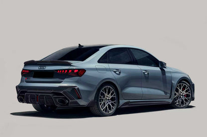 Carbonado 2025-UP Audi RS3 S3 A3 8Y.5 Sedan AD Style Autoclave Carbon Fiber Trunk Spoiler