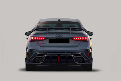 Carbonado 2025-UP Audi RS3 8Y.5 Sedan AD Style Autoclave Carbon Fiber Rear Diffuser