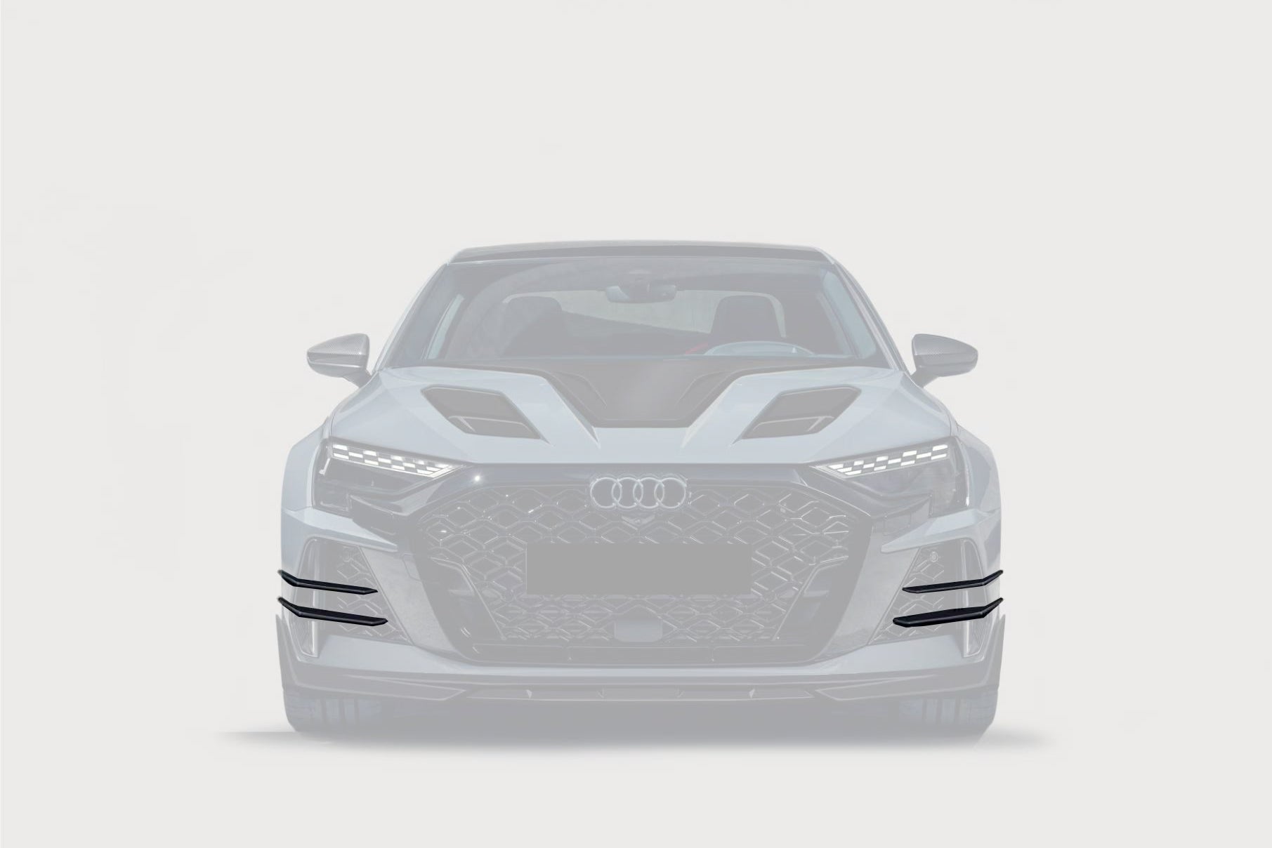 Carbonado 2025-UP Audi RS3 8Y.5 Sedan And Sportback AD Style Autoclave Carbon Fiber Front Canards
