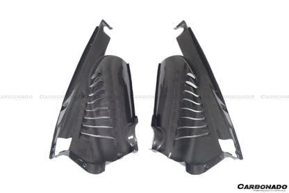 Carbonado 2015-2023 Ferrari 488 GTB Pista  F8 Dry Carbon Fiber Engine Bay Panels With Heat Protection