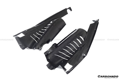 Carbonado 2015-2023 Ferrari 488 GTB Pista  F8 Dry Carbon Fiber Engine Bay Panels With Heat Protection