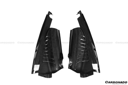 Carbonado 2015-2023 Ferrari 488 GTB Pista  F8 Dry Carbon Fiber Engine Bay Panels With Heat Protection