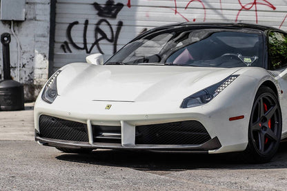 Faldón delantero de fibra de carbono estilo Ferrari 488 GTB Spider Carbonado 2015-2020