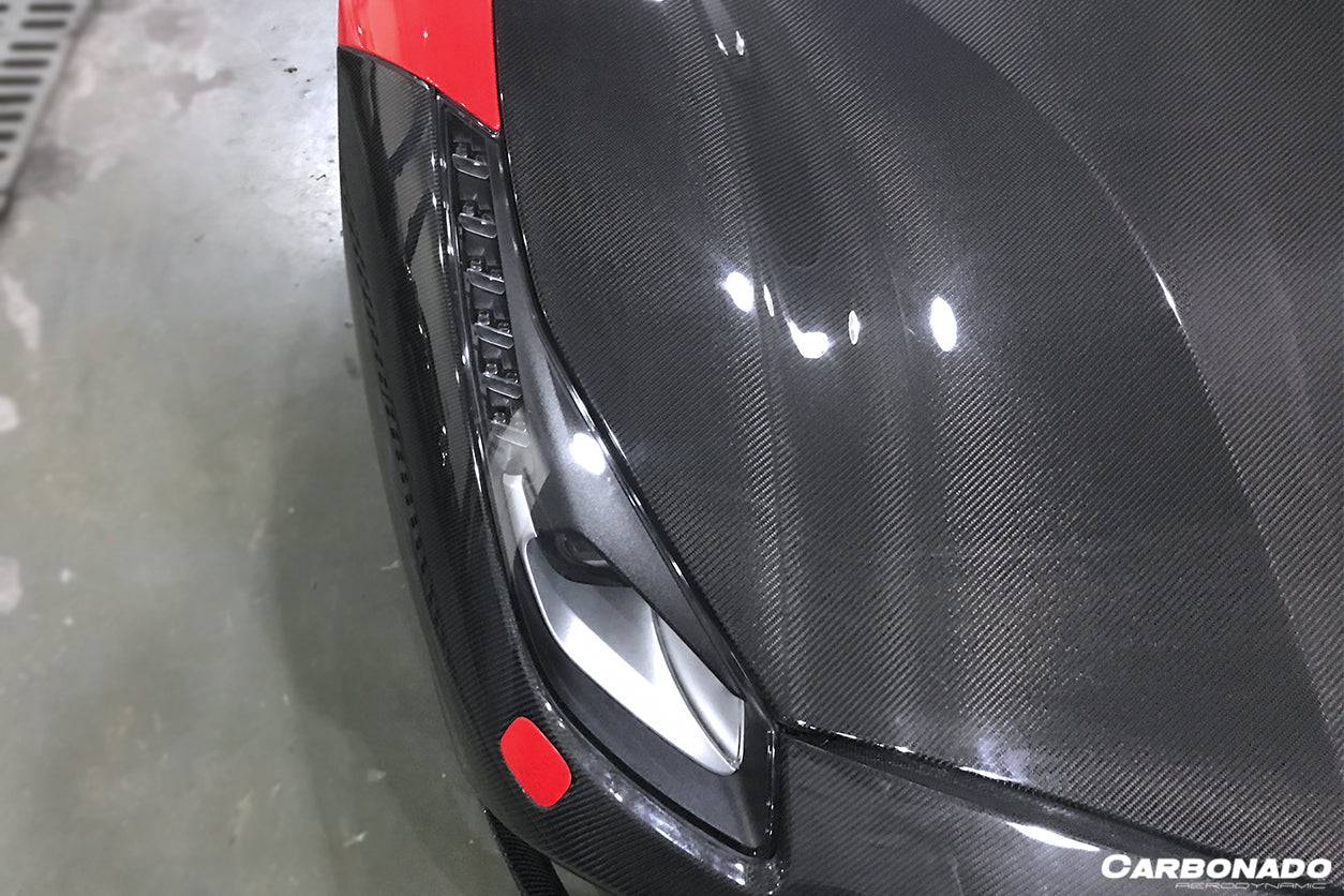 Carbonado 2015-2020 Ferrari 488 GTB Spider OE Style Carbon Fiber Hood