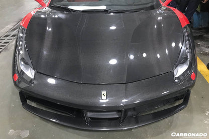 Carbonado 2015-2020 Ferrari 488 GTB Spider OE Style Carbon Fiber Hood