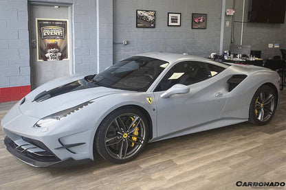 Carbonado 2015-2019 Ferrari 488 GTB Spider MA Style Carbon Fiber Front Bumper