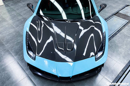 Carbonado 2015-2019 Ferrari 488 GTB Spider MA Style Carbon Fiber Hood