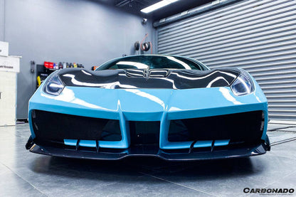 Carbonado 2015-2019 Ferrari 488 GTB Spider MA Style Carbon Fiber Front Bumper
