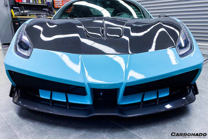 Carbonado 2015-2019 Ferrari 488 GTB Spider MA Style Carbon Fiber Front Bumper