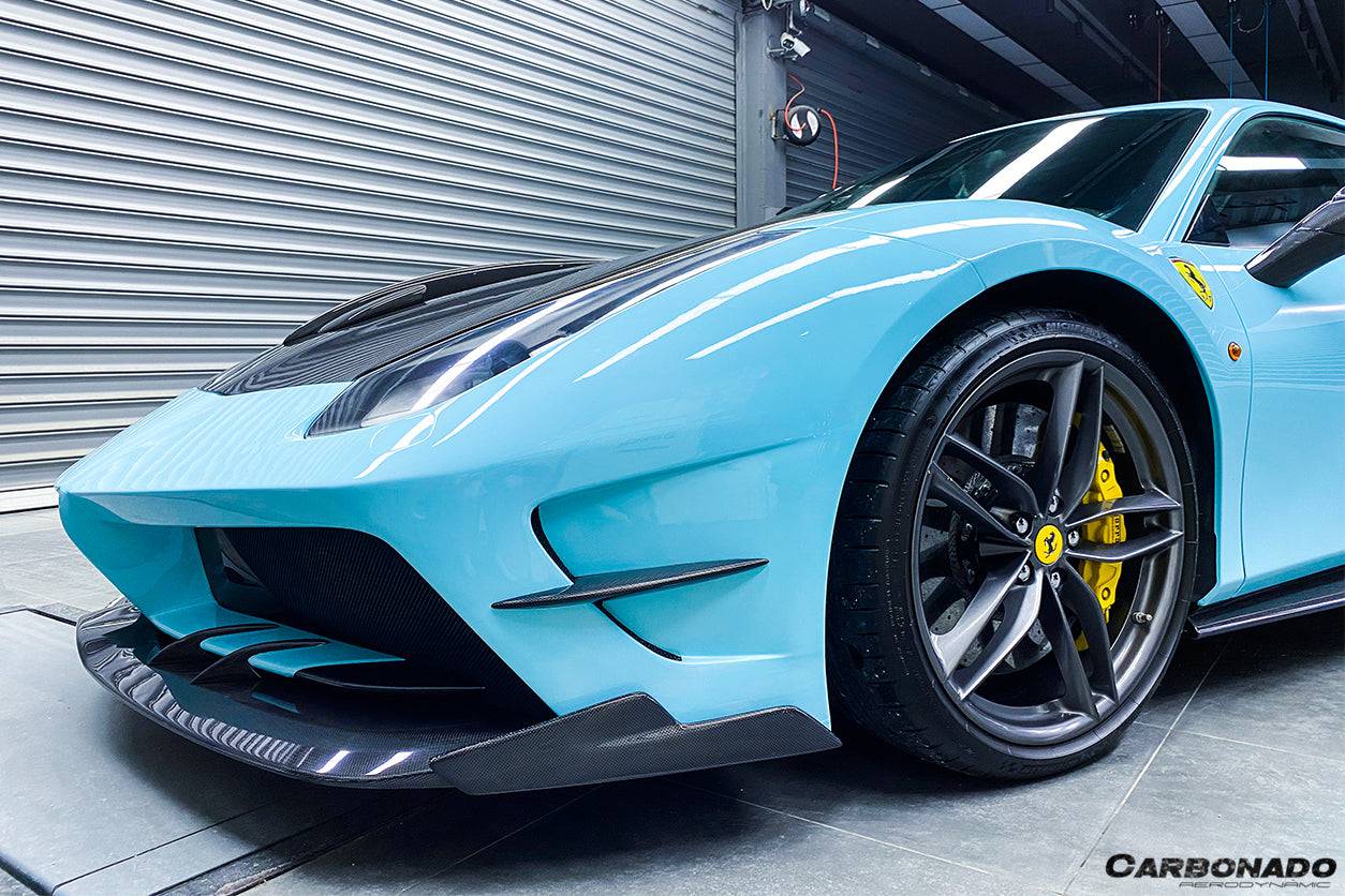 Carbonado 2015-2019 Ferrari 488 GTB Spider MA Style Carbon Fiber Front Bumper