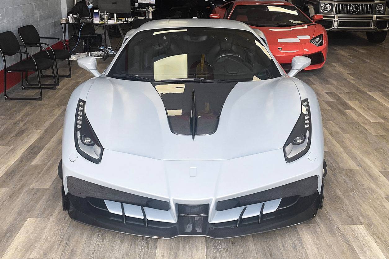 Carbonado 2015-2019 Ferrari 488 GTB Spider MA Style Carbon Fiber Hood