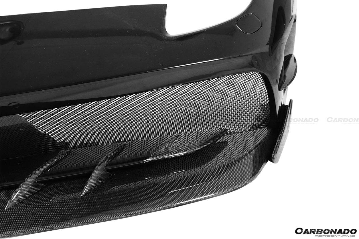 Carbonado 2015-2019 Ferrari 488 GTB Spider MA Style Carbon Fiber Front Bumper