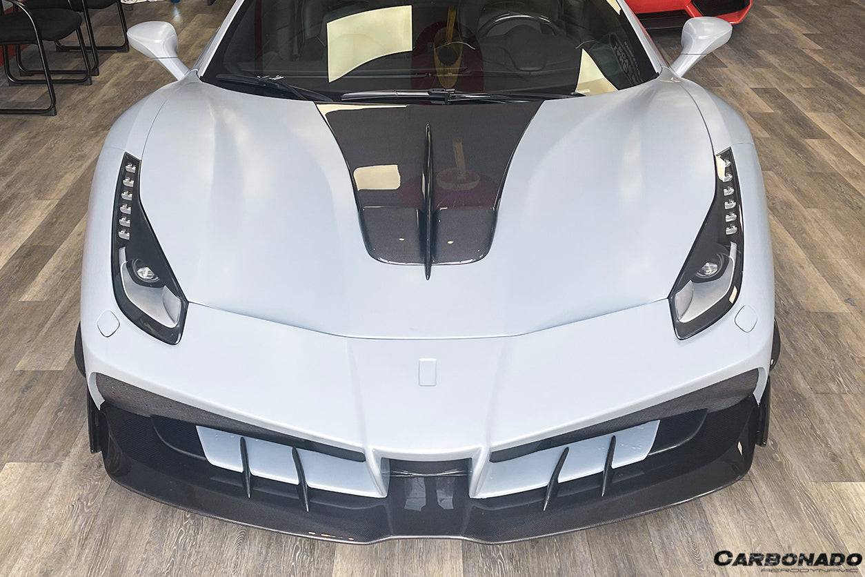 Carbonado 2015-2019 Ferrari 488 GTB Spider MA Style Carbon Fiber Hood