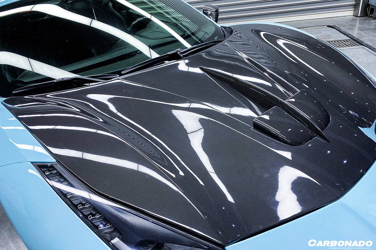 Carbonado 2015-2019 Ferrari 488 GTB Spider MA Style Carbon Fiber Hood
