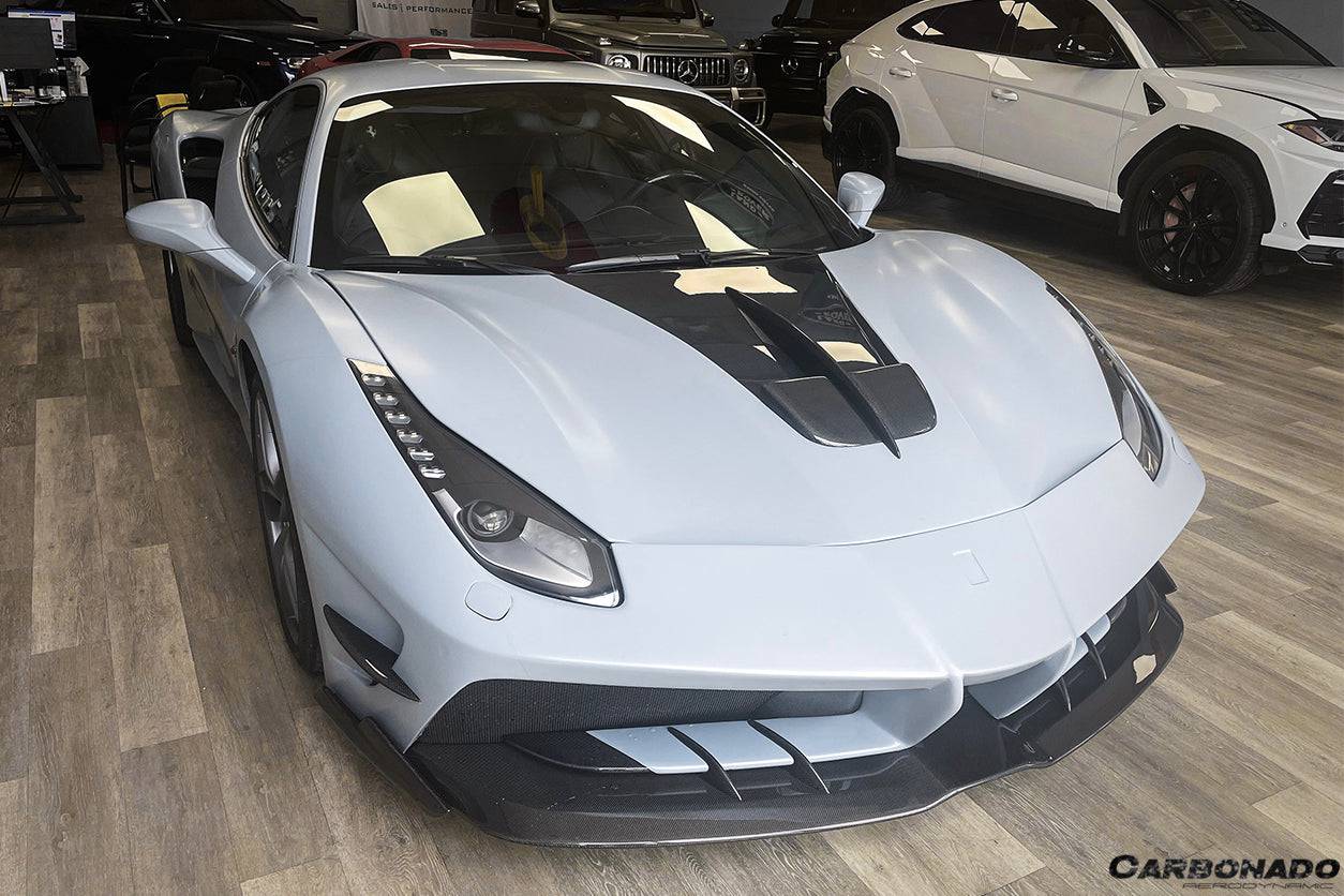 Carbonado 2015-2019 Ferrari 488 GTB Spider MA Style Carbon Fiber Hood