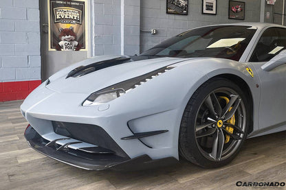 Carbonado 2015-2019 Ferrari 488 GTB Spider MA Style Carbon Fiber Front Bumper