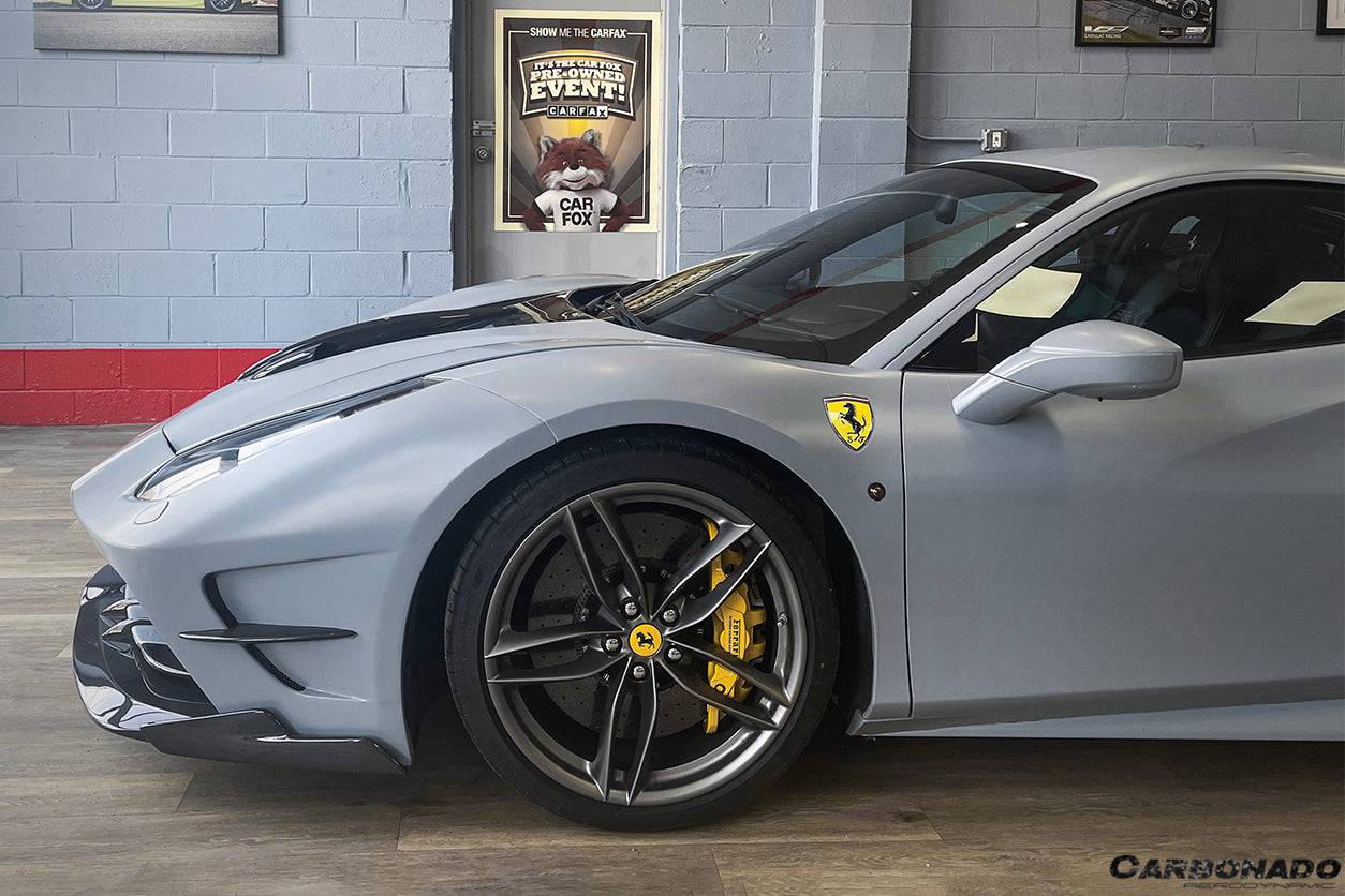 Carbonado 2015-2019 Ferrari 488 GTB Spider MA Style Carbon Fiber Front Bumper