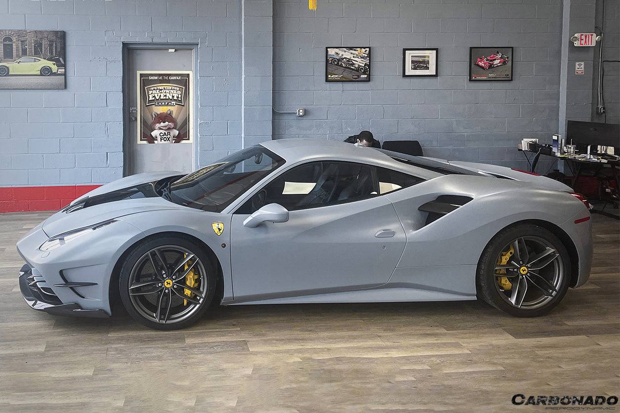 Carbonado 2015-2019 Ferrari 488 GTB Spider MA Style Carbon Fiber Front Bumper