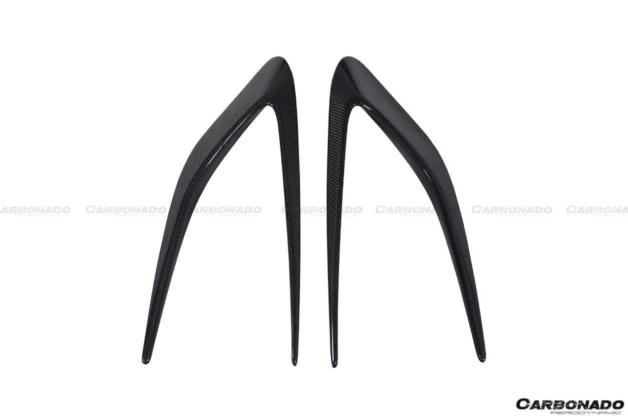 Carbonado 2015-2019 Ferrari 488 GTB Spider MSY Style Carbon Fiber Side Air Intake Flaps