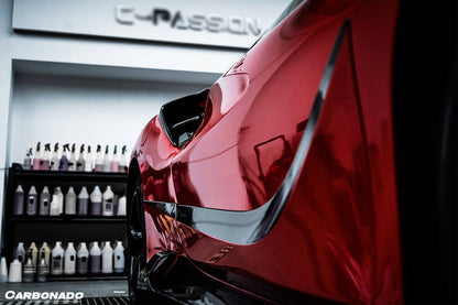 Carbonado 2015-2019 Ferrari 488 GTB Spider MSY Style Carbon Fiber Side Air Intake Flaps