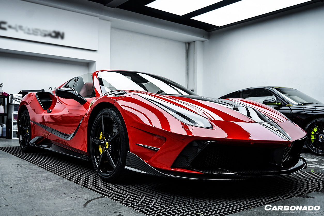 Faldones laterales de fibra de carbono para Ferrari 488 GTB y Spider MSY (2015-2019)