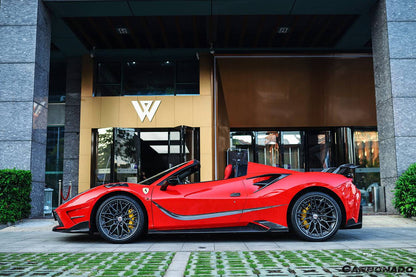 Faldones laterales de fibra de carbono para Ferrari 488 GTB y Spider MSY (2015-2019)