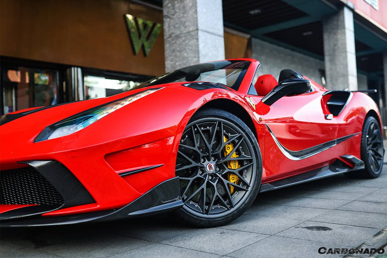 Carbonado MSY Style Part Carbon Fiber Front Fender | 2015-2019 Ferrari 488 GTB Spider