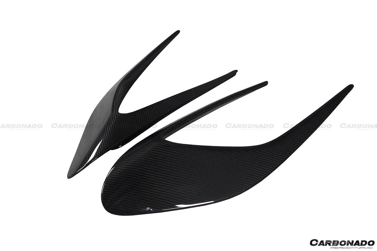 Carbonado 2015-2019 Ferrari 488 GTB Spider MSY Style Carbon Fiber Side Air Intake Flaps
